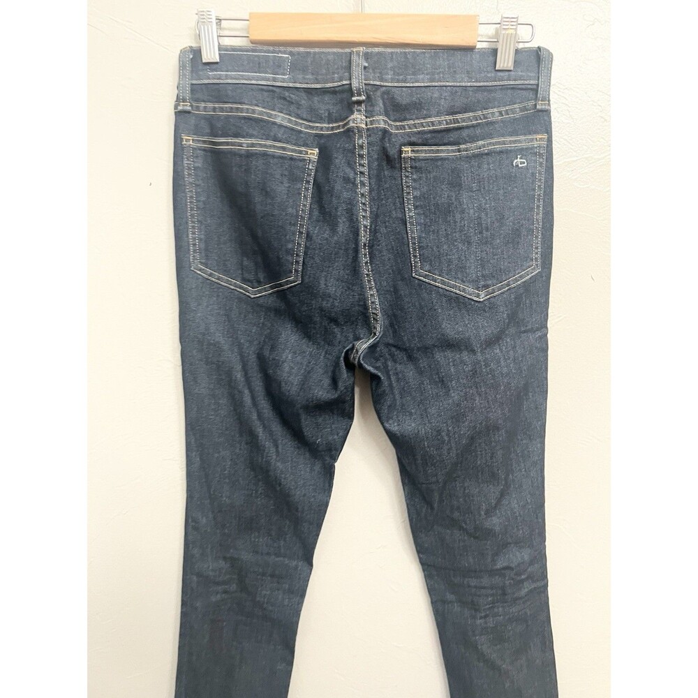rag & bone 10 Inch Ankle Skinny High Rise Jeans in Astor Blue Womens Size 29 - Picture 8 of 9